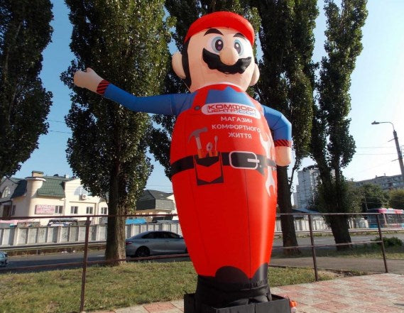 Inflatable call - "Man on the road"