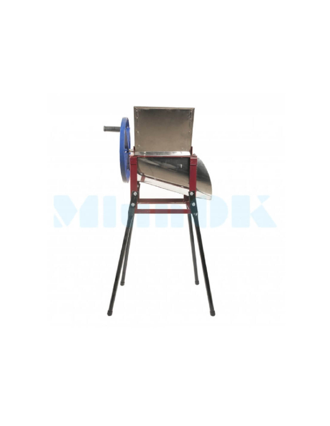 Ręczna przecinarka bębnowa Koza-Nova ze stali nierdzewnej z nogami (do warzyw, owoców, roślin okopowych)