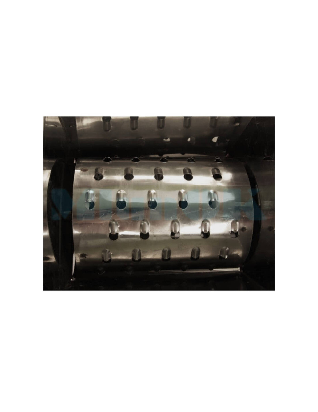 Ręczna przecinarka bębnowa Koza-Nova ze stali nierdzewnej z nogami (do warzyw, owoców, roślin okopowych)