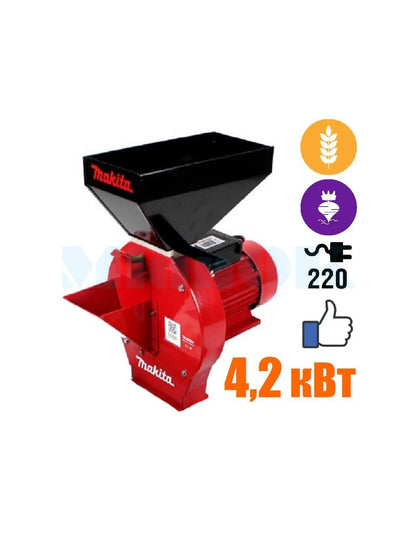 Kruszarka paszowo-krusząca do ziarna Makita EFS 4200 (4,2 kW, ziarno, rośliny okopowe)