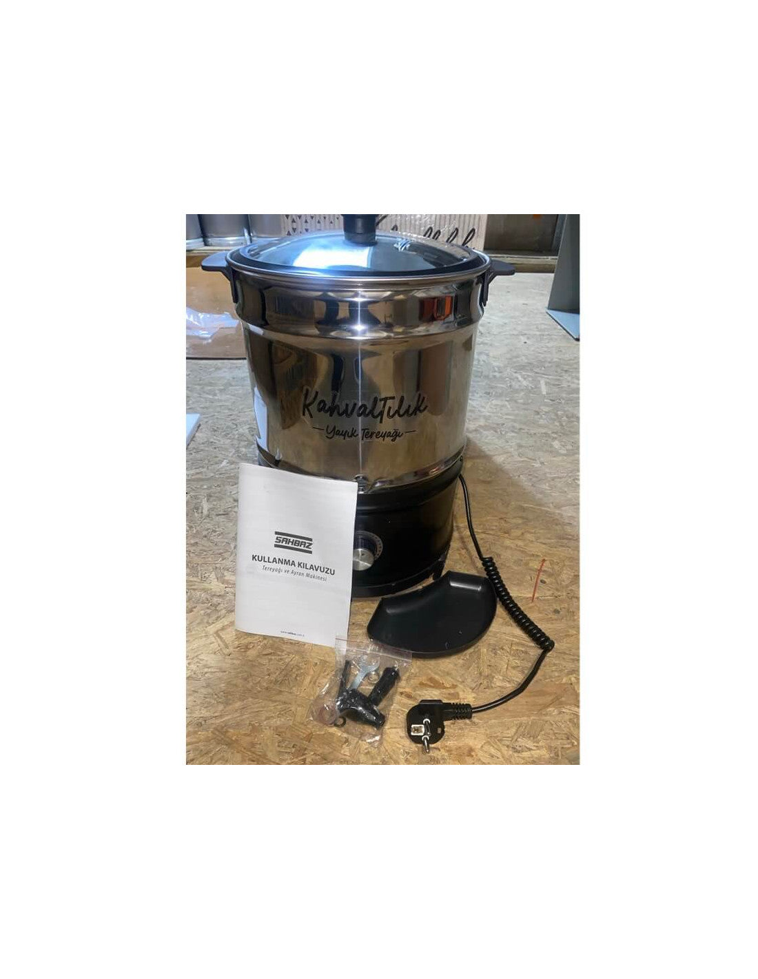 Ubijaczka do masła Sahbaz 10 l ze stali nierdzewnej z timerem