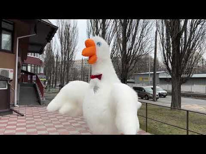 Inflatable Goose Hug Costume with Long Fur 2.6 Meters