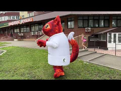 Inflatable doctor squirrel costume for animators 2.6 meters