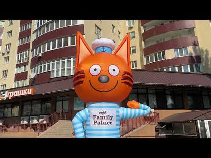 Inflatable cat aeroman 340 cm for advertising a children's store