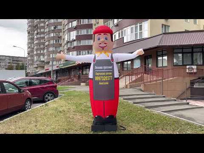 Inflatable waving character for outdoor advertising of potato sales wholesale 340 cm