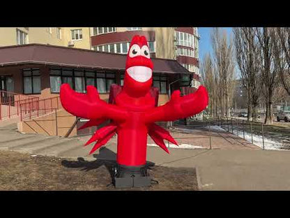Inflatable crab 3.4 meters with fan for outdoor advertising of grocery stores or crabs