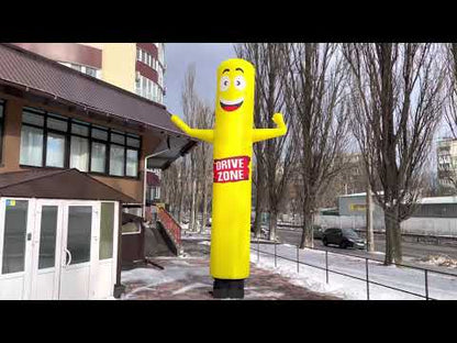 Inflatable column 340 cm with waving arms for street advertising of a car service