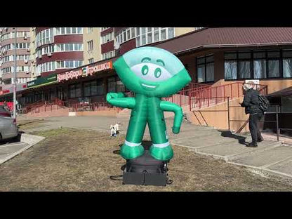 Inflatable figure Plantain 340 cm for pharmacy with fan outdoor advertising