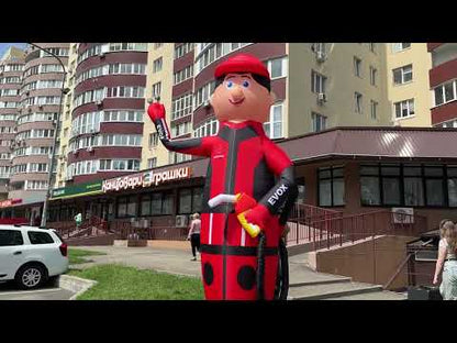 Inflatable figure Gas Station Worker 340 cm with fan outdoor gas station advertising