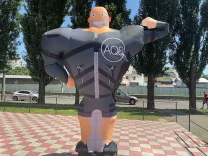 Inflatable gym advertising aeroman 340 cm with backlight