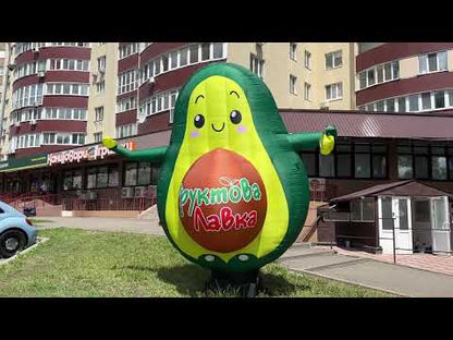 Inflatable avocado hand-held 340 cm for outdoor advertising of fruit shop