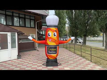 Inflatable loaf of bread with hands 340 cm for outdoor advertising of bakery and bread shop