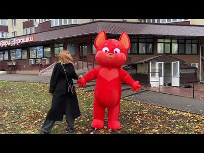 Inflatable mouse costume 240 cm with wings for animators