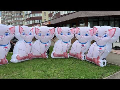 Inflatable life-size figure of a cat 2 M (6.6 FT)