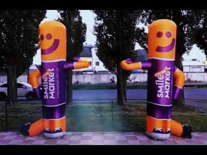 Inflatable aeroman column 340 cm for outdoor advertising of an electronics store