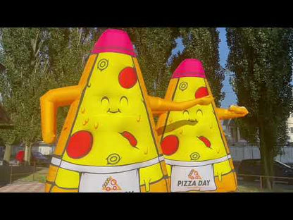Inflatable waving pizza man 340 cm with fan for pizzeria