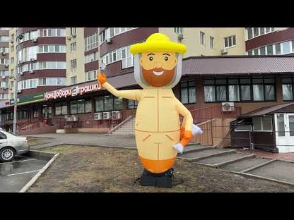 Inflatable aeromen rukomah 340 cm for outdoor advertising of a honey store