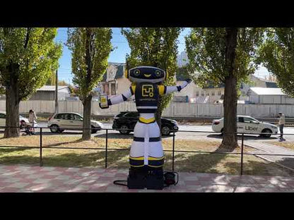 Inflatable robot aeroman 340 cm for outdoor advertising of electronics store