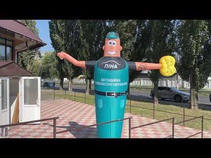 Inflatable figure Little Man 340 cm with waving arms for car wash outdoor advertising