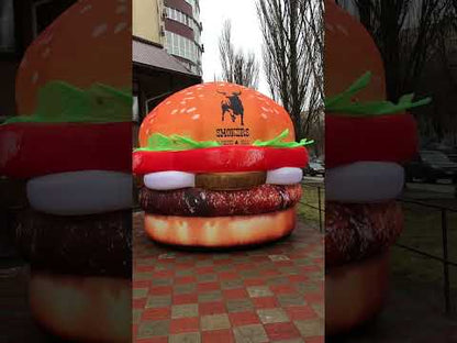 Classic inflatable burger 4m