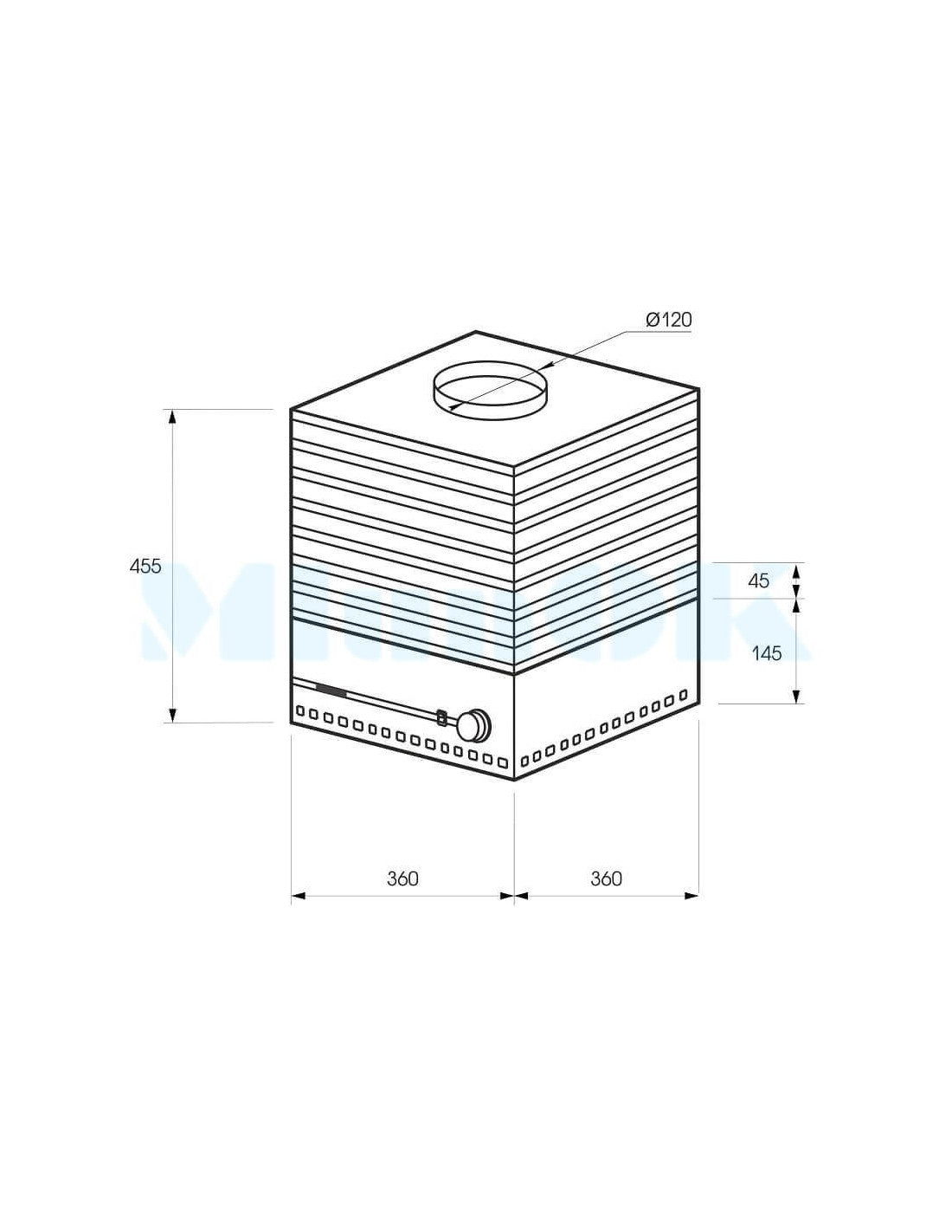 Suszarka do owoców Profit M ESP-01 (35 l, metal)