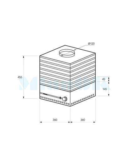 Suszarka do owoców Profit M ESP-01 (35 l, metal)