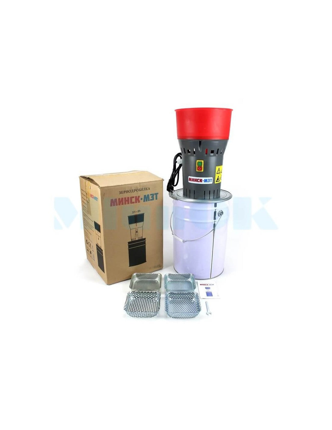 Kruszarka do ziarna Mińsk MZT DZ-25 (1,3 kW, 300 kg/godz.) Młynek do ziarna