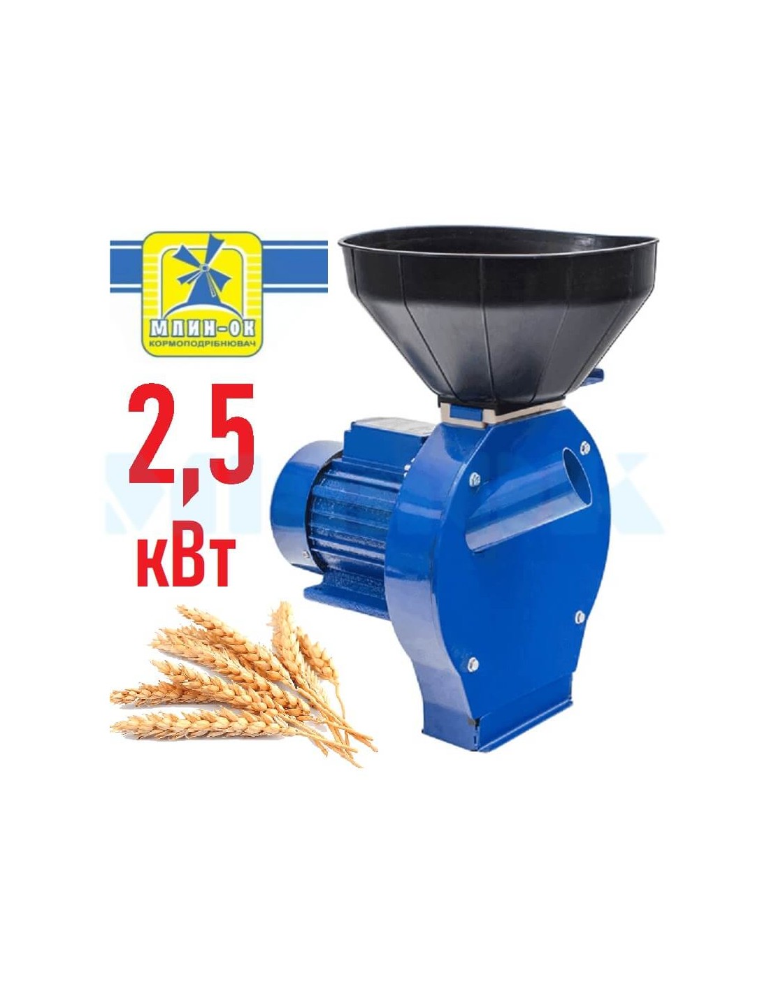 Kruszarka do ziarna Młyn-3 Młyn-OK (2,5 kW, 200 kg/godz.)